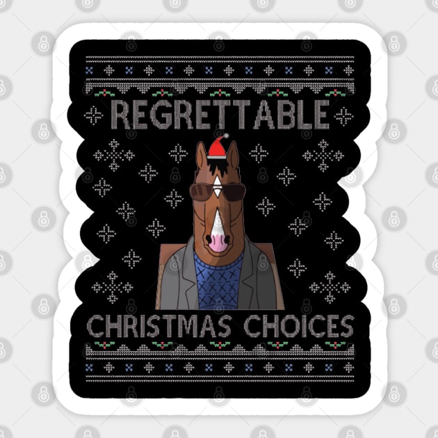 BoJack Horseman Regrettable Christmas Choices Sticker by box2boxxi